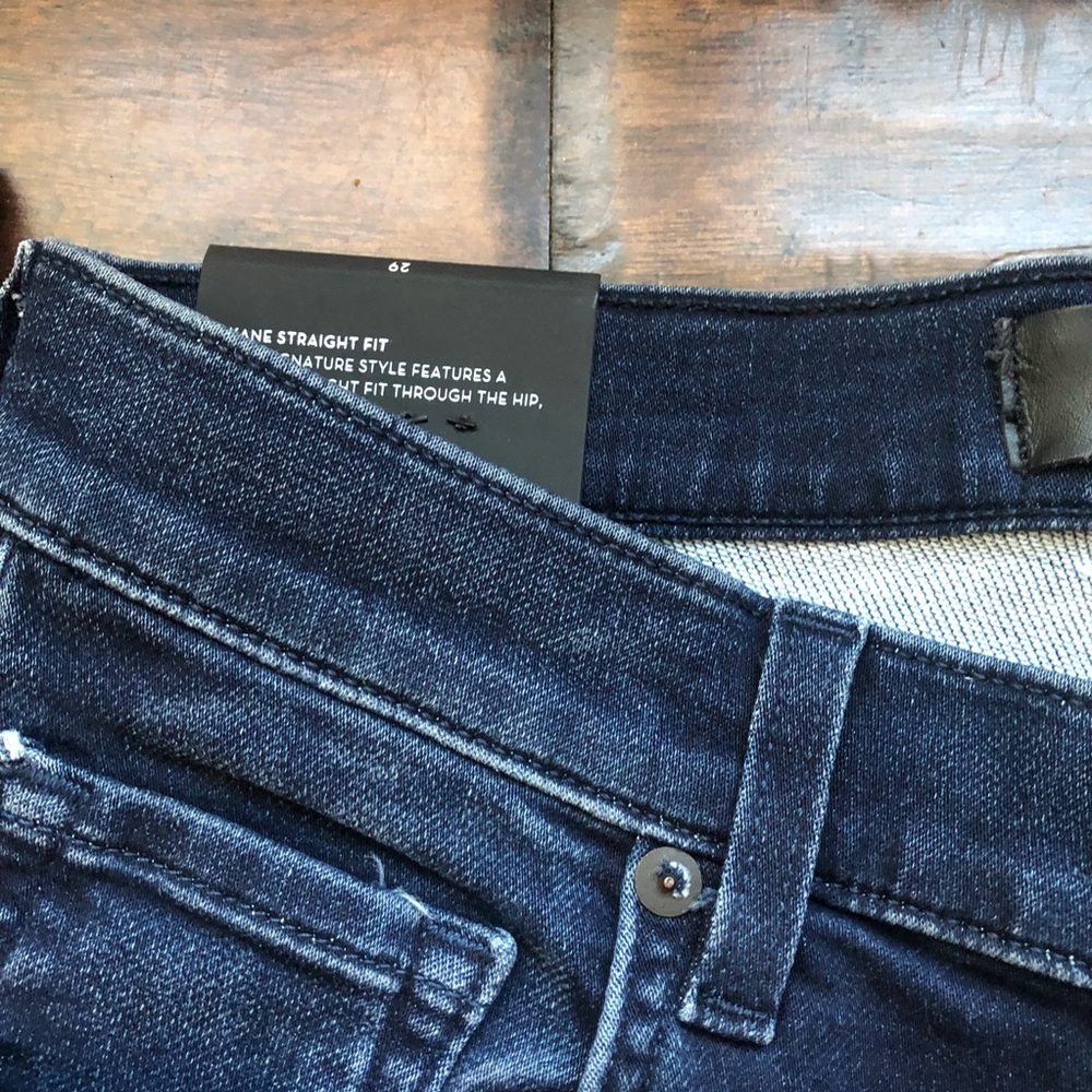 J Brand Kane Pinniped Blue French Terry Straight Fit Jeans Size 29"x32" NWT - Picture 4 of 13